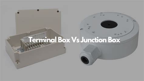 termination junction box|junction box vs terminal.